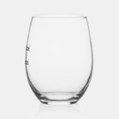 Personaliseer wijnglas zonder voet (Links)