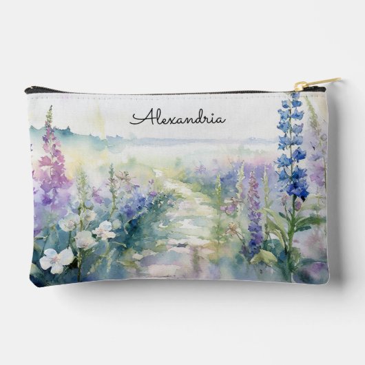 Personaliseer Wilde Lavendel bloemen Etui (Achterkant)