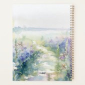 Personaliseer Wilde Lavendel bloemen Planner (Achterkant)