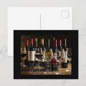 Personaliseer Wine Tasting Briefkaart Party Invita (Voorkant / Achterkant)