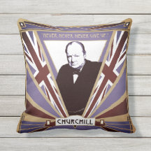 Personaliseer Winston Churchill Art Deco Union Jac