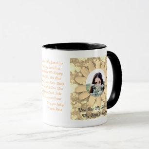 Personaliseer You Are My Sunshine Foto Tekst Mok