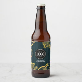 Personaliseer Zakelijk Donkergroen Brouwerij Thema Bier Etiket