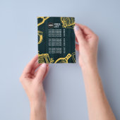 Personaliseer Zakelijk Donkergroen Brouwerij Thema Flyer (Hand)