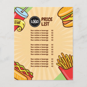 Personaliseer Zakelijk Logo Hamburger Hotdog The Flyer