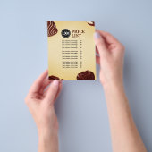 Personaliseer zakelijke Logo | Chocolate Company Flyer (Hand)