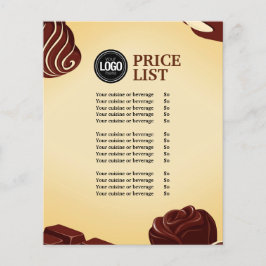 Personaliseer zakelijke Logo | Chocolate Company Flyer