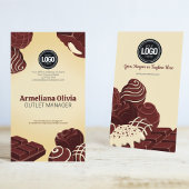 Personaliseer zakelijke Logo | Chocolate Company Visitekaartje