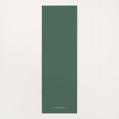 Personaliseer zakelijke Logo | Elegant Green Yoga Yogamat (Achterkant)