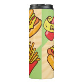 Personaliseer zakelijke Logo | Hamburger Hotdog-th Thermosbeker (Achterkant)