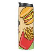 Personaliseer zakelijke Logo | Hamburger Hotdog-th Thermosbeker (Geroteerd rechts)