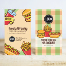 Personaliseer zakelijke Logo | Hamburger Hotdog-th