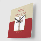 Personaliseer, Zegen RCIA op Beroep van Geloof Vierkante Klok (Hoek)