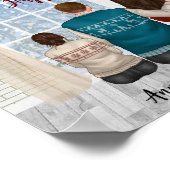 Personaliseerbaar aangepast Familieportret Kerstmi Poster (Hoek)