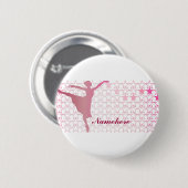 Personaliseerbaar: Ballerina Ronde Button 5,7 Cm (Voorkant /achterkant)