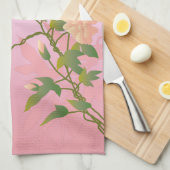 Personaliseerbaar: Blossom en vogel Theedoek (Quarter Fold)
