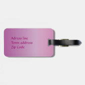 Personaliseerbaar: Flamingo twee Bagagelabel (Achterkant horizontaal)