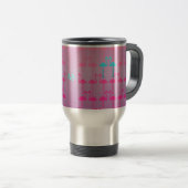 Personaliseerbaar: Flamingo twee Reisbeker (Voorkant rechts)