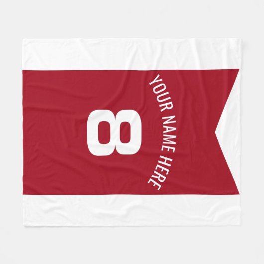 Personaliseerbaar Fleece Deken (Voorkant (Horizontaal))