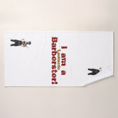 personaliseerbaar Handdoek Barber thema (Badhanddoek)