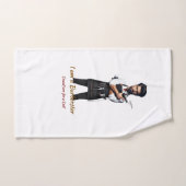 personaliseerbaar Handdoek Barber thema (Handdoek)
