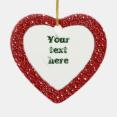 Personaliseerbaar hart keramisch ornament (Achterkant)