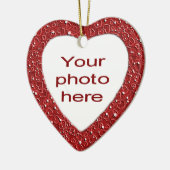 Personaliseerbaar hart keramisch ornament (Links)