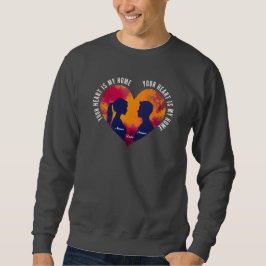 Personaliseerbaar Jouw Hart Is Mijn Thuis Koppel Trui