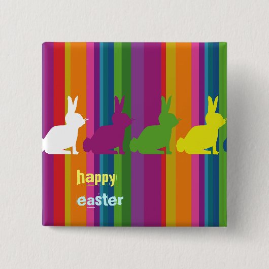 Personaliseerbaar: Kleurenknollen Vierkante Button 5,1 Cm (Voorkant)