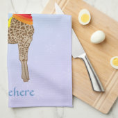 Personaliseerbaar: Laat het sneeuwen Theedoek (Quarter Fold)