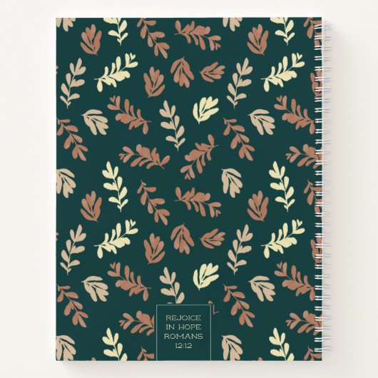 Personaliseerbaar | Leafy Devotional Notitieboek (Achterkant)