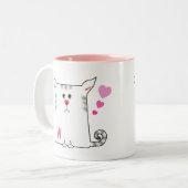 Personaliseerbaar: Little Alfie Tweekleurige Koffiemok (Voorkant links)