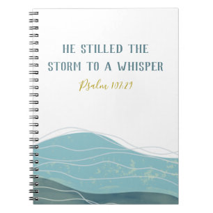 Personaliseerbaar   Ocean Bible Verse Notitieboek