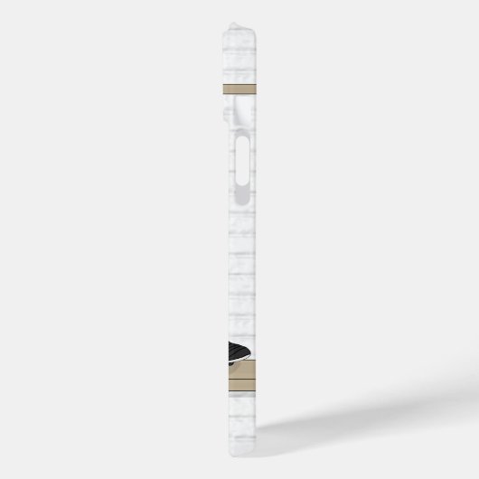 Personaliseerbaar Rood Wit Voetbalshirt Case-Mate iPhone Case (Achterkant / Links)