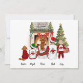 Personaliseerbare aangepaste familie portret Feest Kaart (Voorkant)