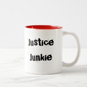 Personaliseerbare advocaat advocaat advocaat Justi Tweekleurige Koffiemok