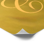 Personaliseerbare Carpe Diem met kleurrijk blad Po Poster (Hoek)