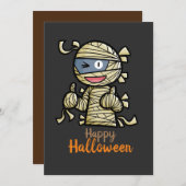 Personaliseerbare Cute Happy Mummy Uitnodiging (Voorkant / Achterkant)