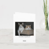 Personaliseerbare dank u bedankkaart (Achterkant)