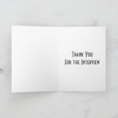 Personaliseerbare "dank u" kaarden bedankkaart (Binnen)