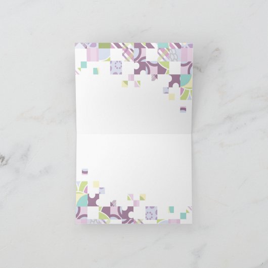 Personaliseerbare dank u kaarden: Modern Dekbed Bedankkaart (Binnen)