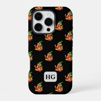 Personaliseerbare Grappige Trotse Brandweerman Chi iPhone 16 Pro Hoesje