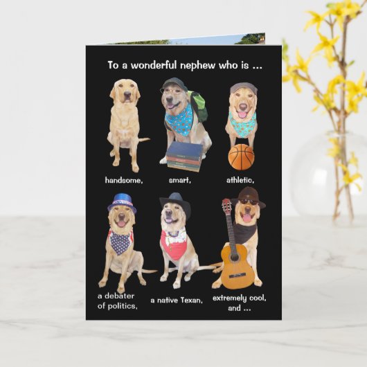 Personaliseerbare Grappige Verjaardag voor Kaart (Gele Bloem)