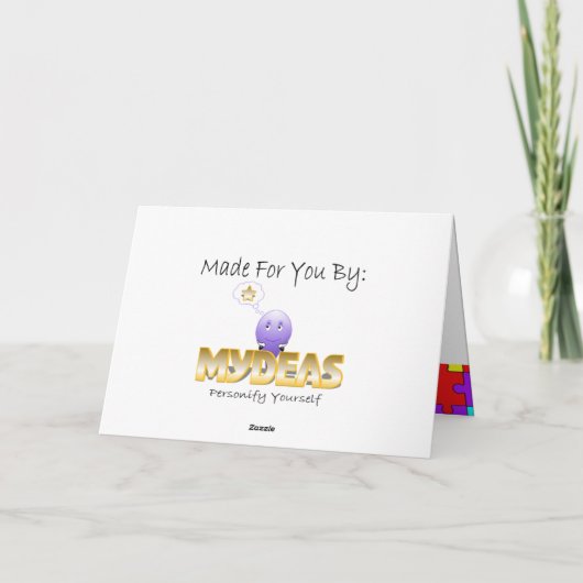 Personaliseerbare Handen en het In verwarring Kaart (Achterkant)