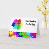 Personaliseerbare Handen en het In verwarring Kaart (Gele Bloem)