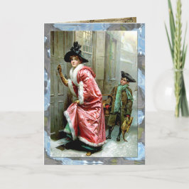 Personaliseerbare het Diner van Kerstmis Feestdagen Kaart