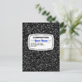 Personaliseerbare het Notitieboekje van de Briefkaart (Staand voorkant)