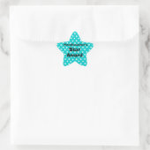 Personaliseerbare Hoofddocenten Star Award sticker (Tas)