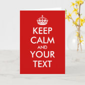 Personaliseerbare houd rust en draag wenskaarten kaart (Gele Bloem)