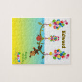 Personaliseerbare puzzel Verjaardag thema (Horizontaal)